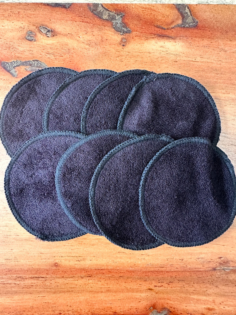 Re-uaseable face pads - hemp and bamboo reuseable face pads  - Bamboo side 