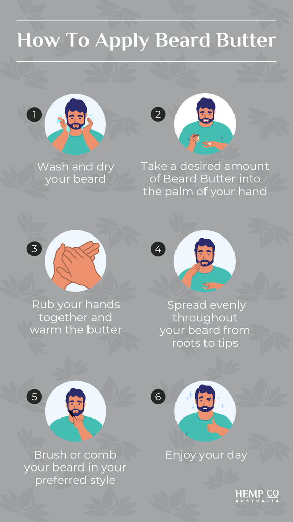 How to apply beard butter